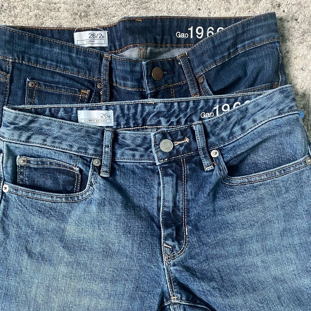 Gap blue‎ jeans 26/2p - 2 pairs